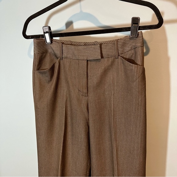 Brown with White Pin Stripe Work Pants - Picture 2 of 7